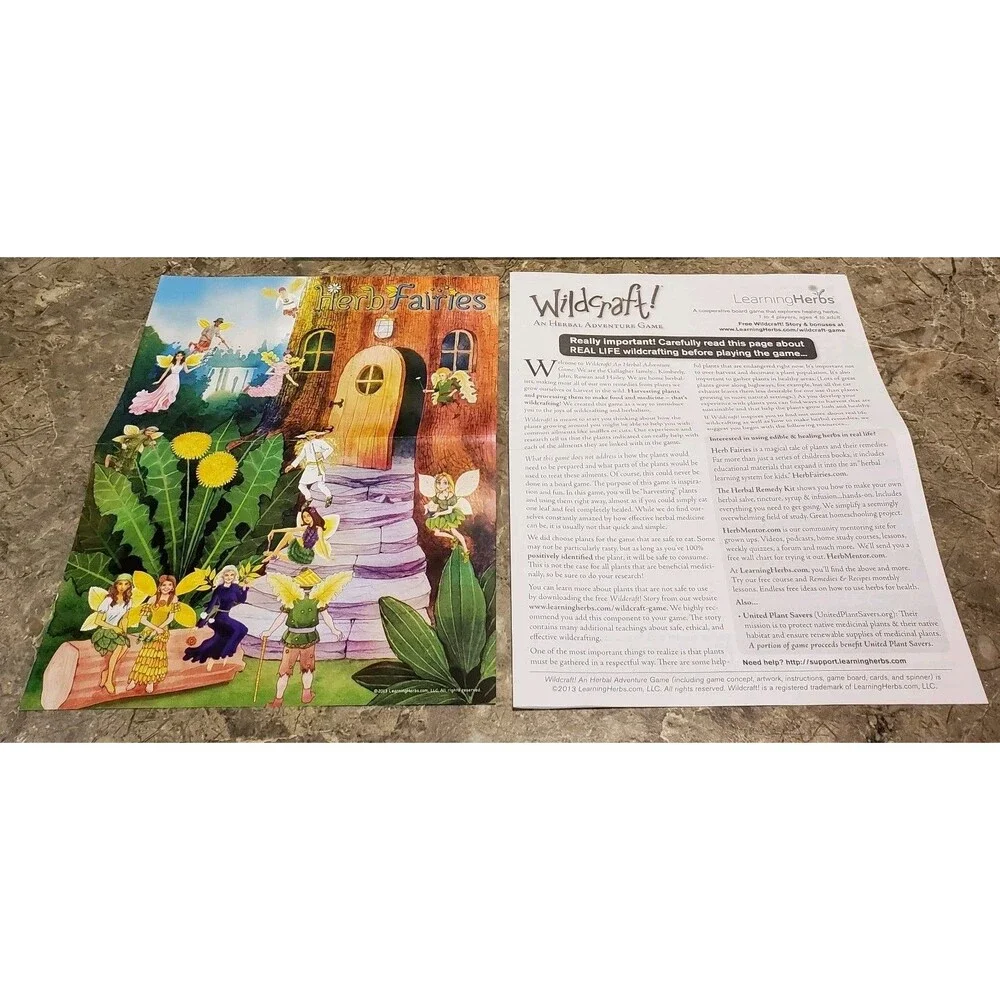 Wildcraft! Board Game Learning Herbs An Herbal Adventure Family Fun 2020 Ages 4+